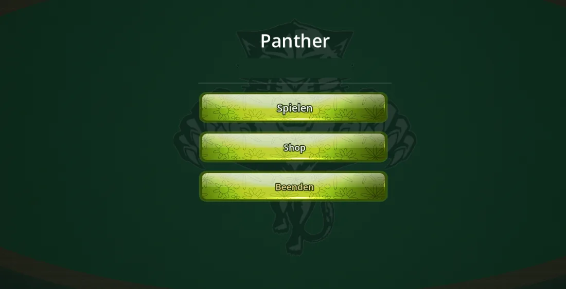 Panther 47: Hauptmenü